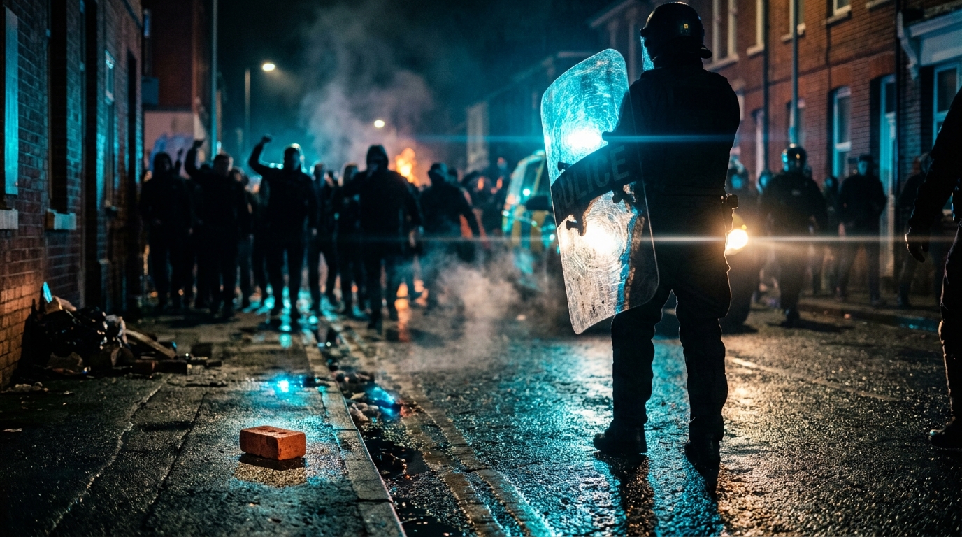 Northern Ireland unrest much calmer overnight