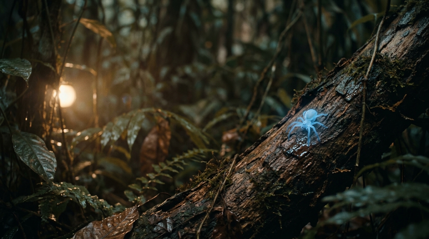 Experts find glowing blue spider, dozens new species Angola.