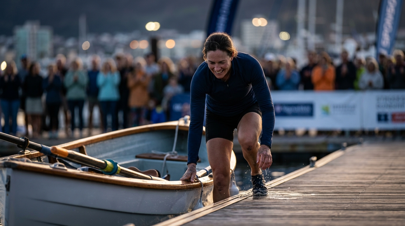 US woman rows solo from California to Hawaii