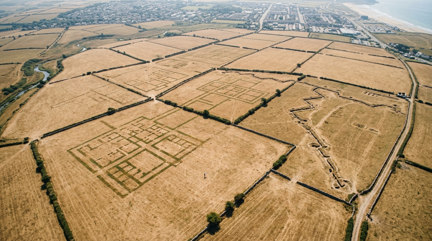 Heatwave reveals lost Roman and World War One sites in Wales