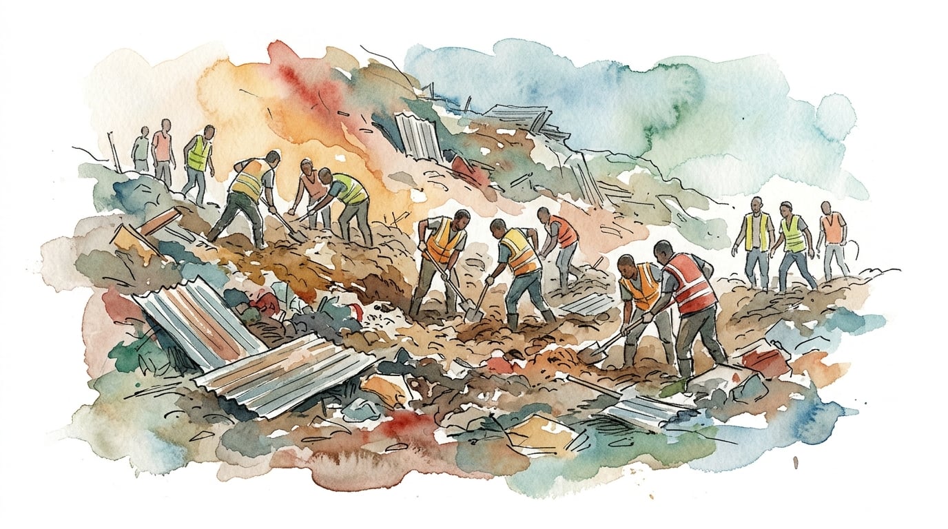 Landslide at Guinea waste dump kills 30 people on Sunday