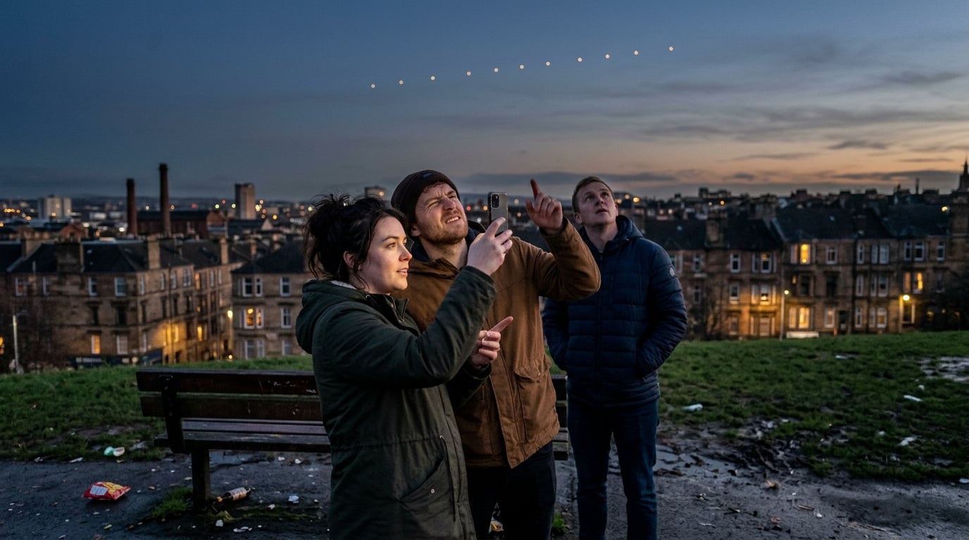 Glasgow locals spot mysterious lights in sky from Elon Musk’s Starlink satellites