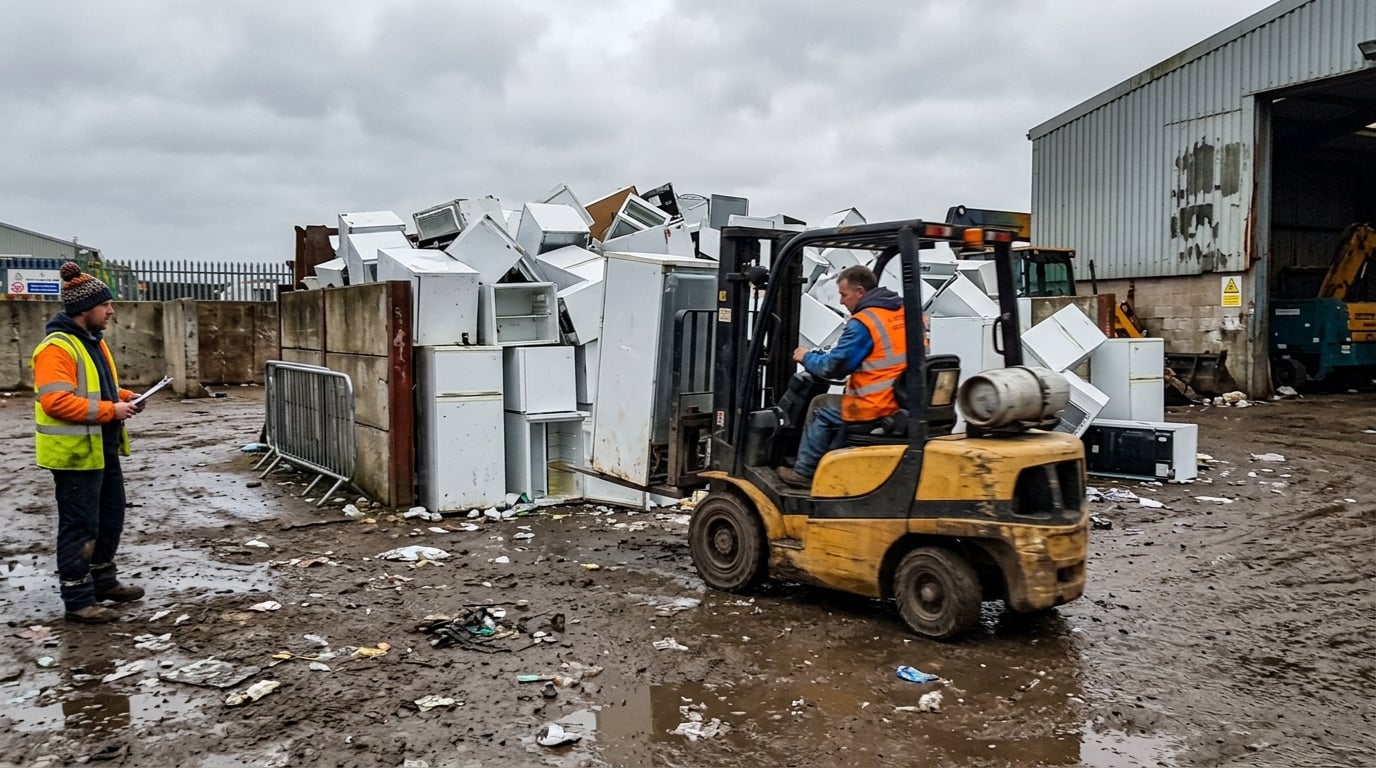 Broken fridges piling up as UK processing plants close