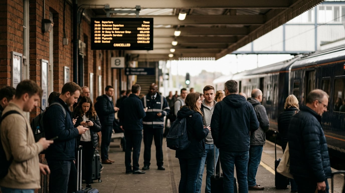 Train fire blocks Plymouth line, causing services to be cancelled or delayed
