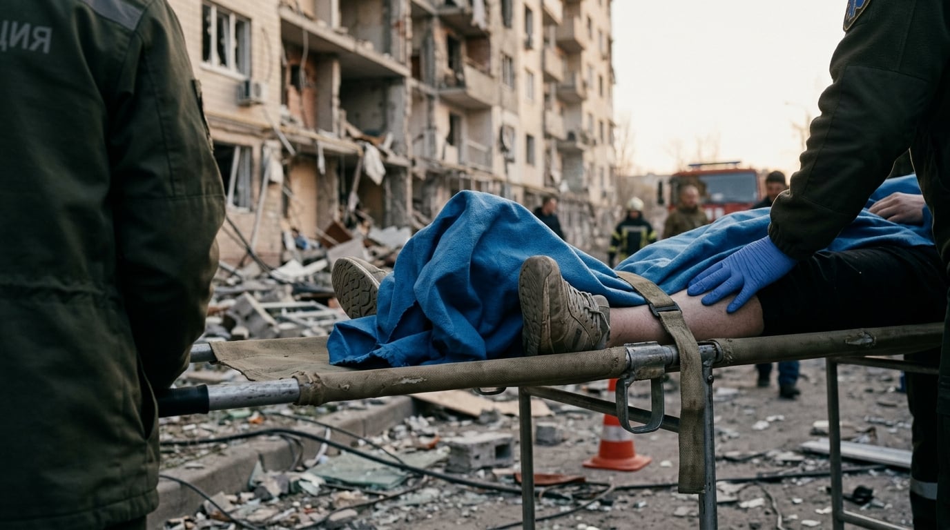 Russian air attack injures 17 in Odesa residential building