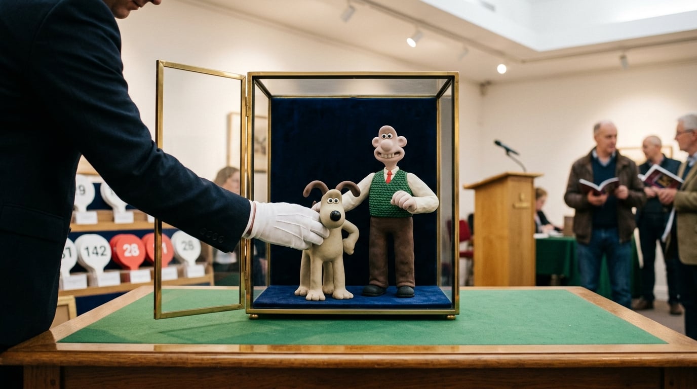Aardman puppets including Wallace and Gromit go to auction
