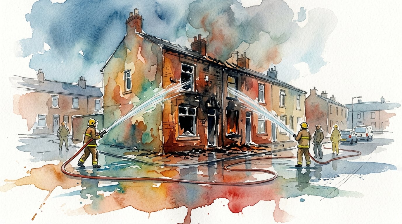 Man in critical condition after Dukinfield house fire on Park Road