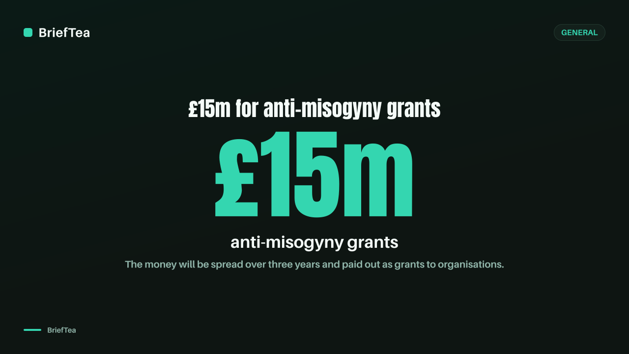 Healey pledges £15 million for anti-misogyny programs.