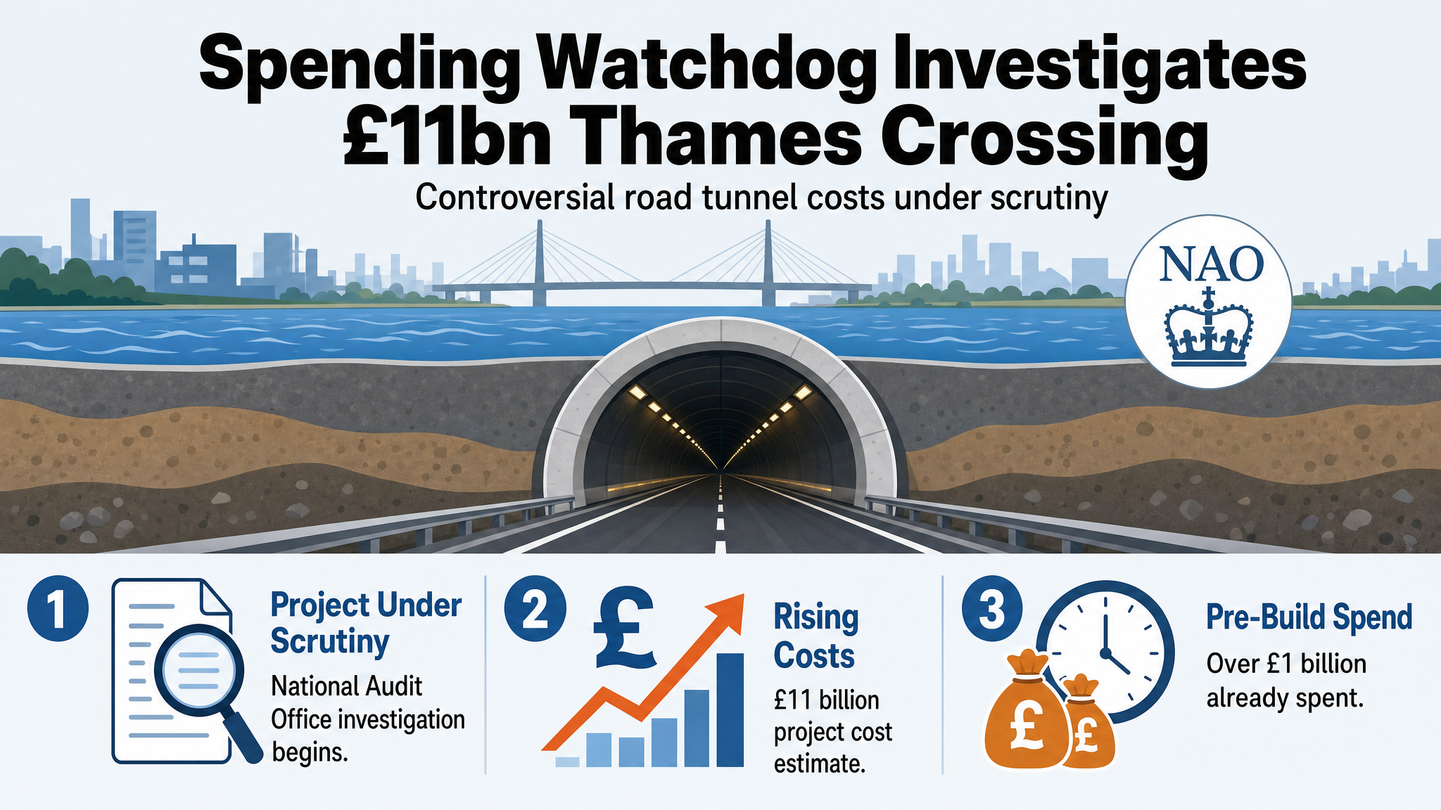 Spending watchdog to investigate £11bn Lower Thames Crossing