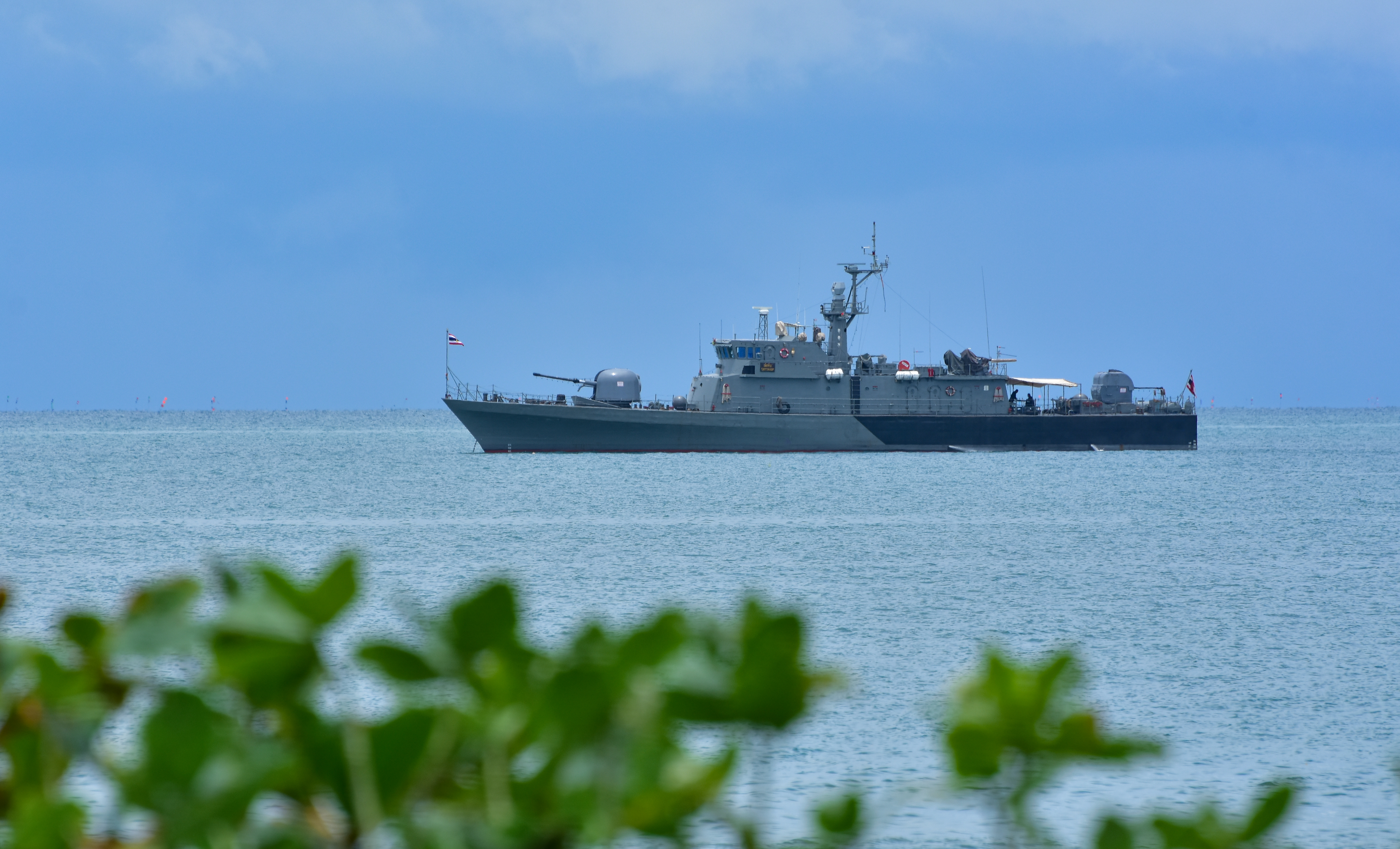Russian warship fired artillery near Plymouth on Monday
