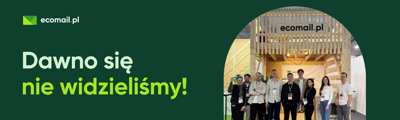 Zielony baner z napisem 