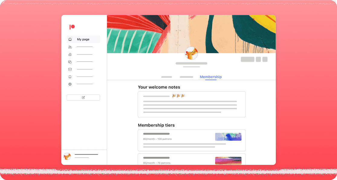 Illustration of new navigation view for creators