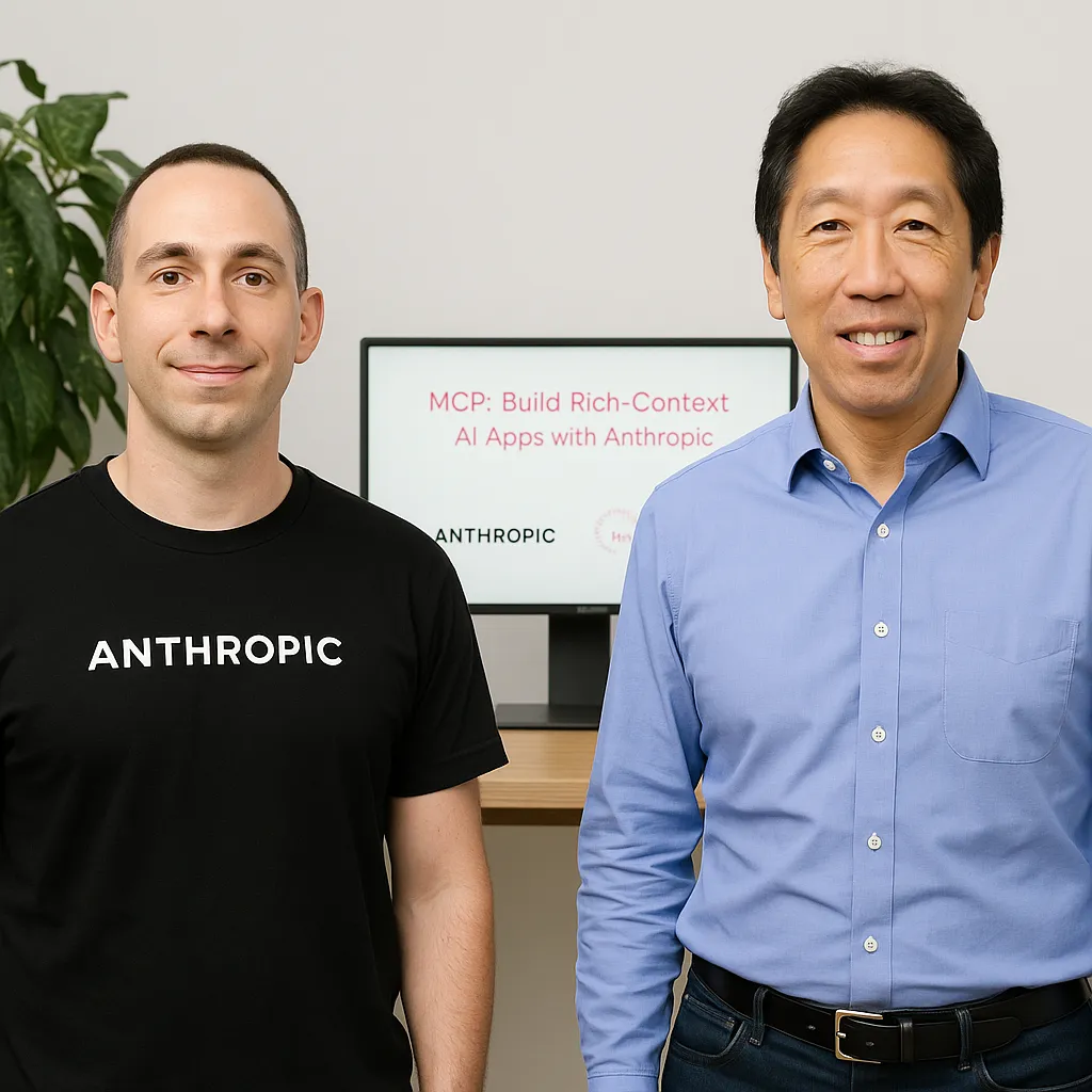 앤드류 응 “MCP, 차세대 AI 앱의 연결 프로토콜”…Anthropic와 실습 강의 개시