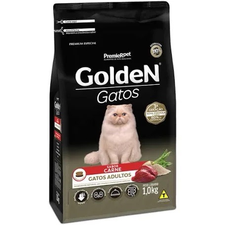 Golden Gatos Adulto Carne Normal 1kg