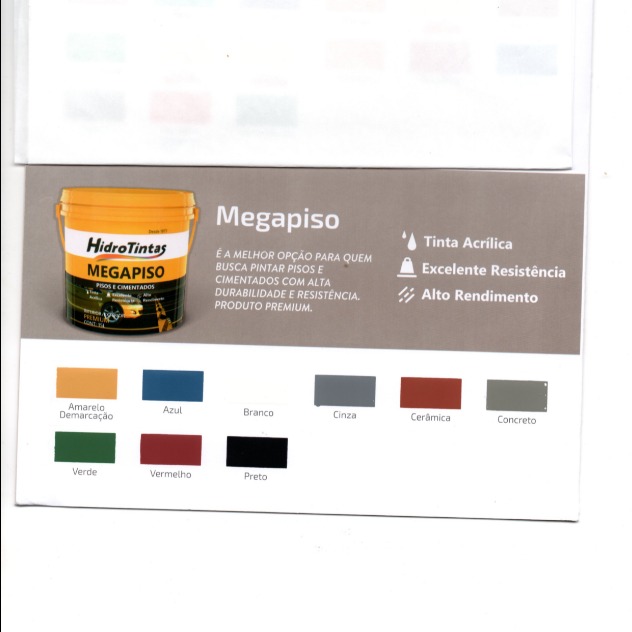 CORES MEGAPISO HIDROTINTAS