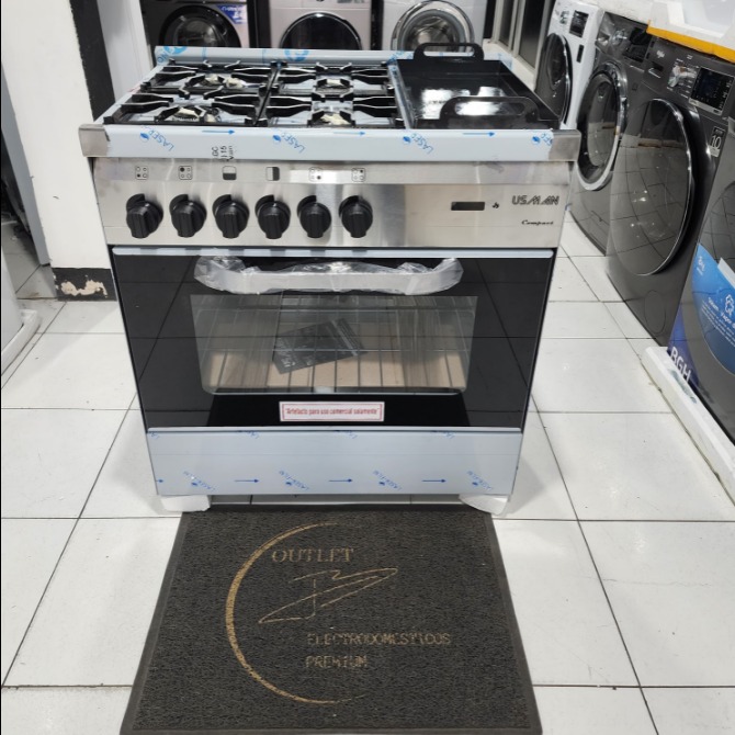 COCINA USMAN 4 HORNALLAS CON PLANCHETA MULTIGAS PRIMERA