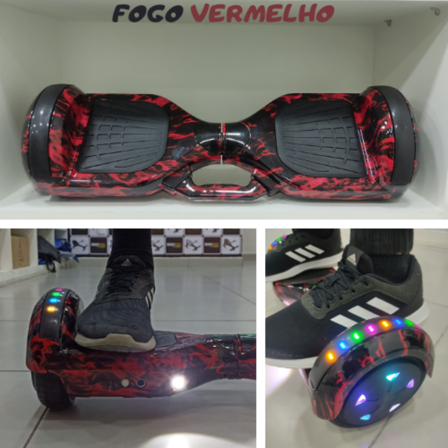Hoverboard 6.5 (CL) Fogo Vermelho