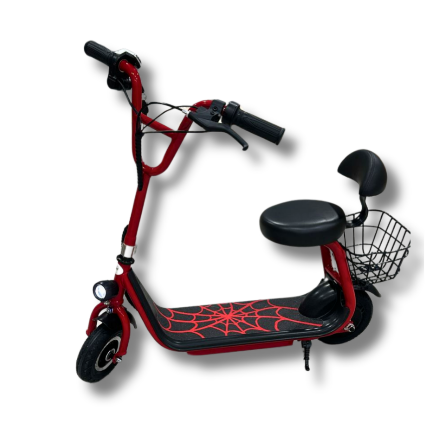 Patinete Elétrico Com Assento - Vermelho