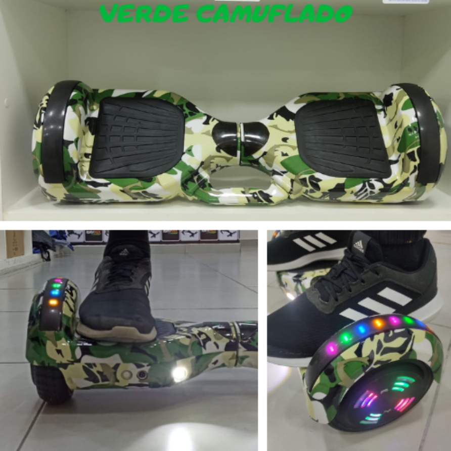 Hoverboard 6.5 (CL) Verde Camuflado ou Exército