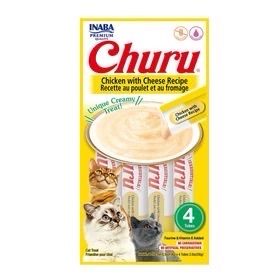 Churu Cat Galinha e Queijo 4 Tubos 56g