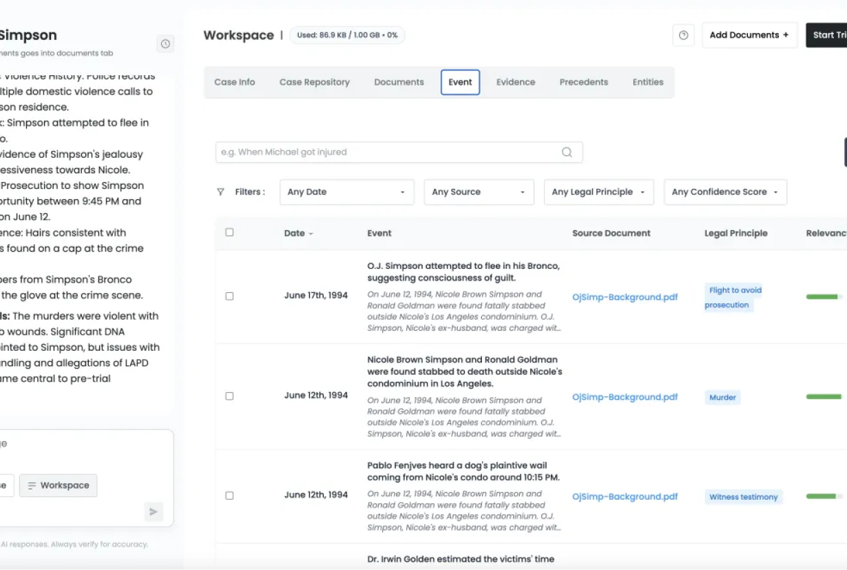 NeXa Class Action Intelligence Platform