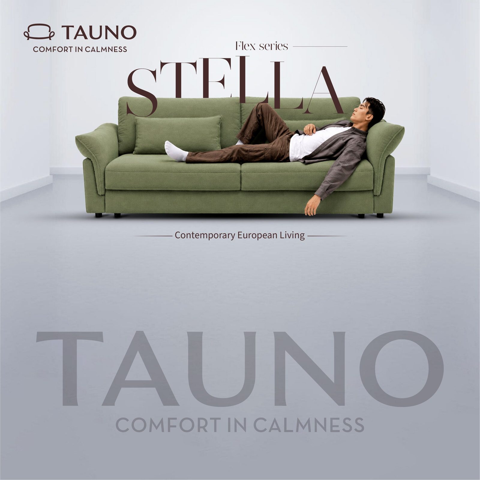 A TAUNO sofa at the end of the day