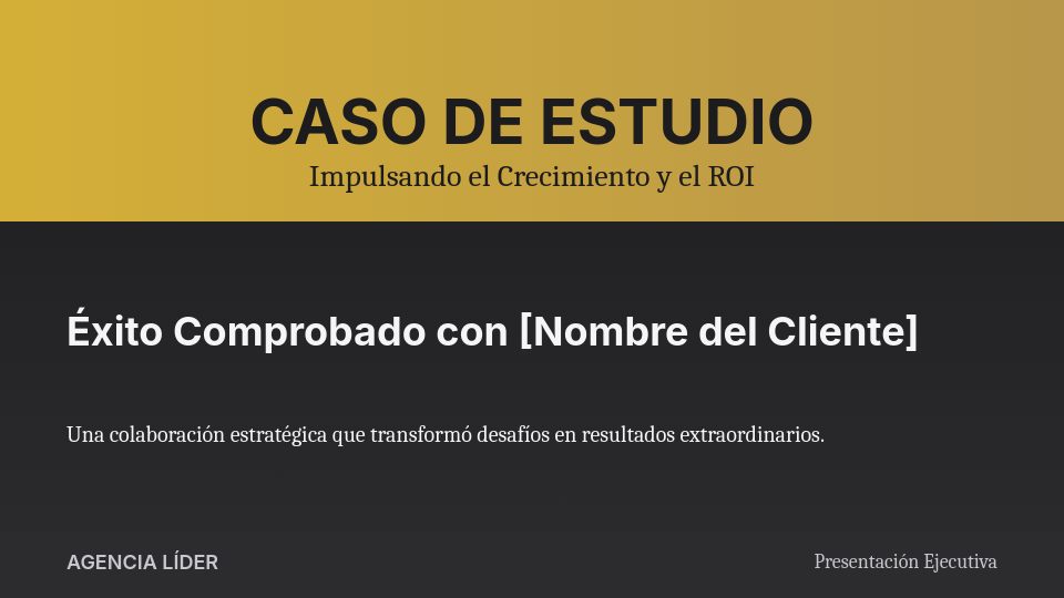 Resultados y Estrategia para Agencias Creativas