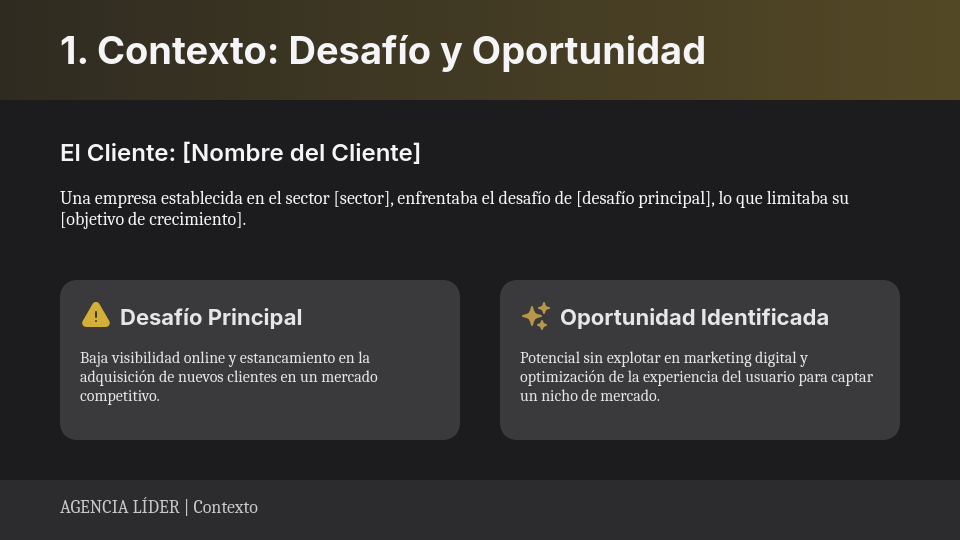 Resultados y Estrategia para Agencias Creativas