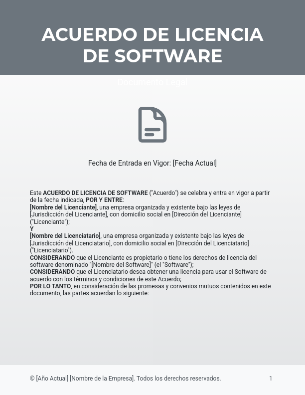 Acuerdo de Licencia de Propiedad Intelectual