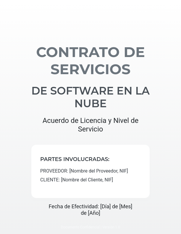 Contrato Maestro de Software SaaS