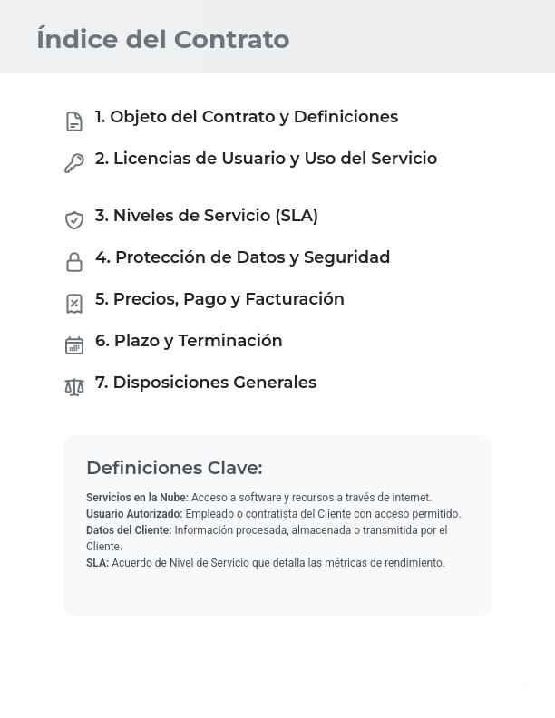 Contrato Maestro de Software SaaS
