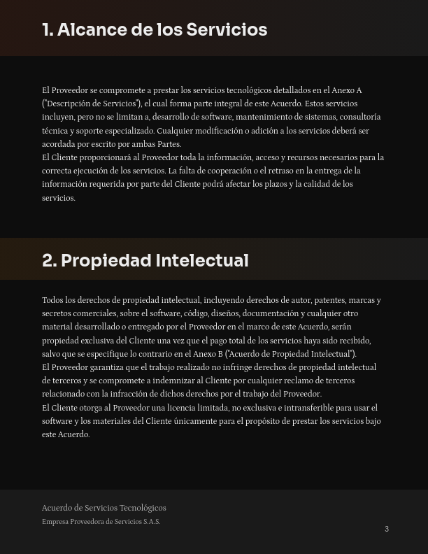 Contrato Marco de Servicios de Software
