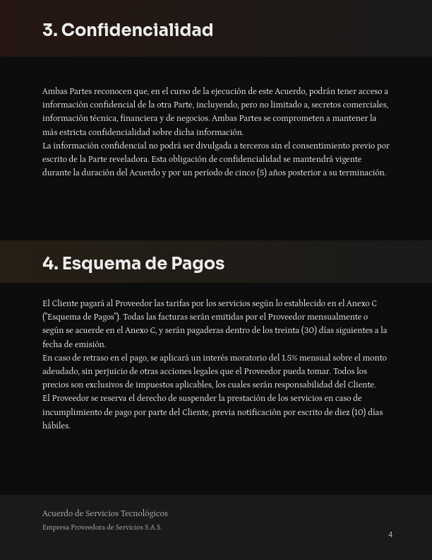 Contrato Marco de Servicios de Software