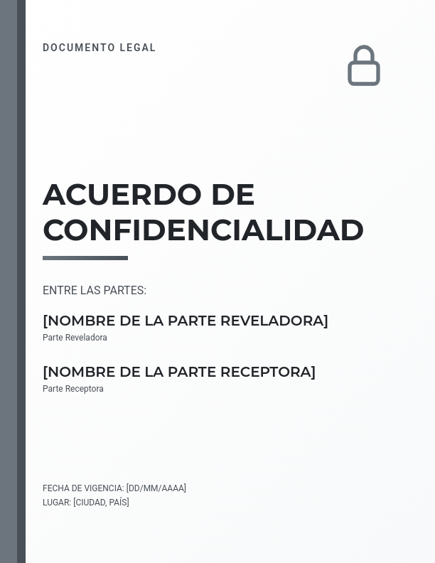 Contrato de Confidencialidad Mutua Bilateral