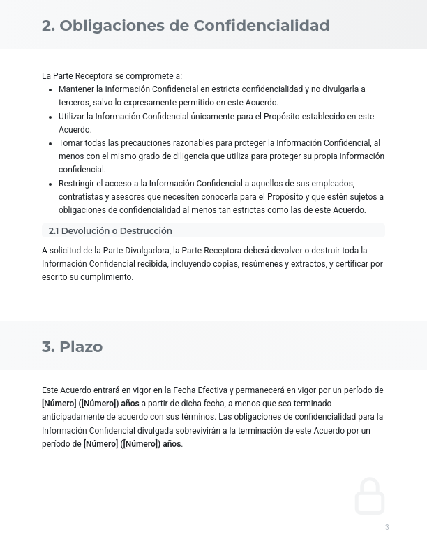 Acuerdo de Confidencialidad Mutuo Profesional