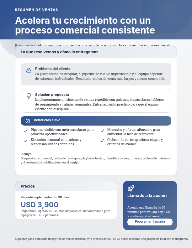 Pitch de Ventas de Alto Impacto