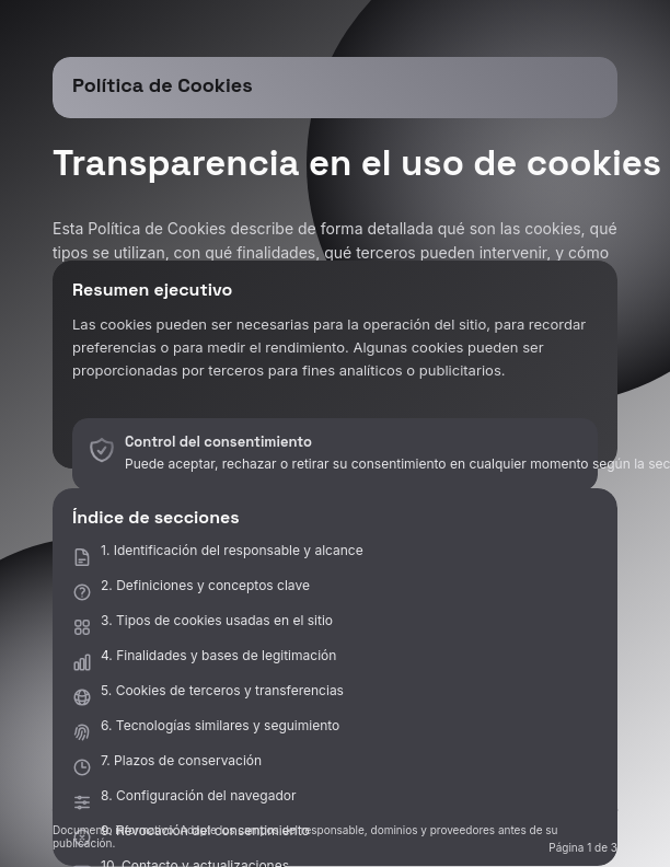 Política de Cookies y Seguimiento Digital