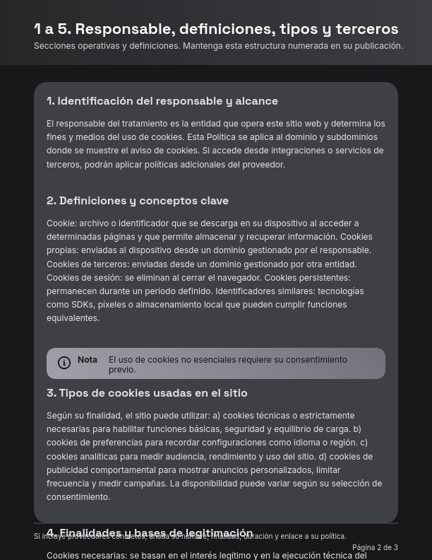 Política de Cookies y Seguimiento Digital