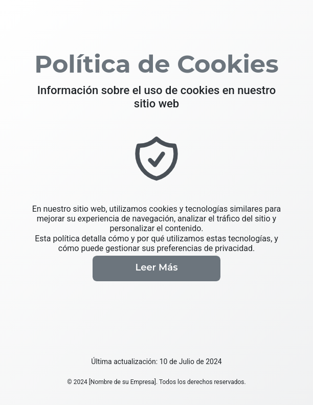 Declaración de Uso de Cookies y Privacidad