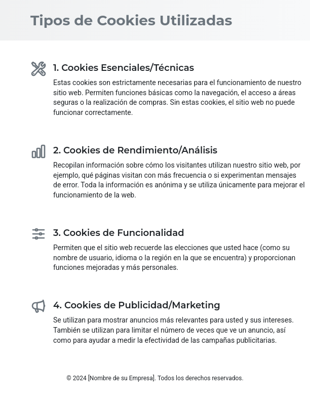Declaración de Uso de Cookies y Privacidad