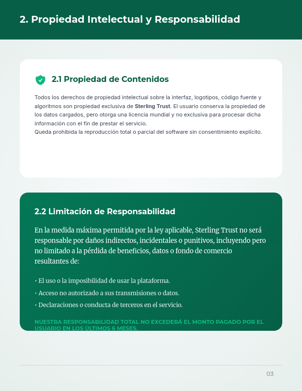 Condiciones Generales de Uso Comercial