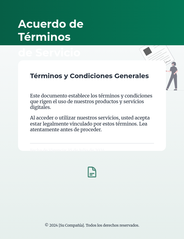 Acuerdo de Términos y Condiciones de Servicio