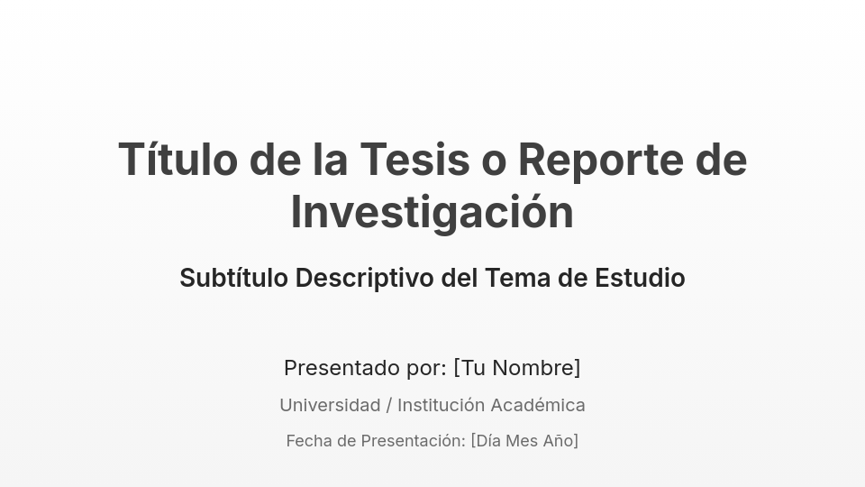 Investigación Científica Avanzada