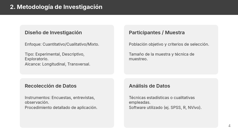 Investigación Científica Avanzada