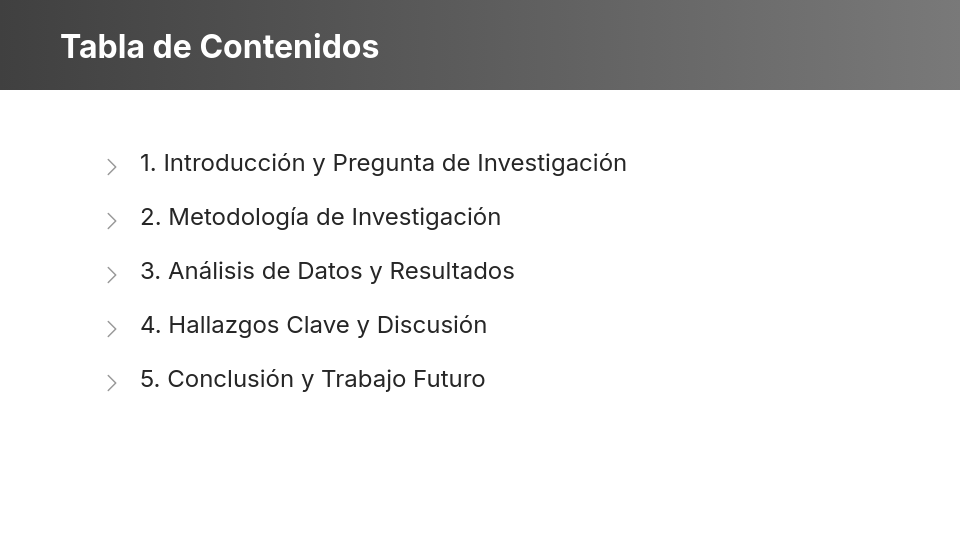 Metodología y Resultados de Investigación