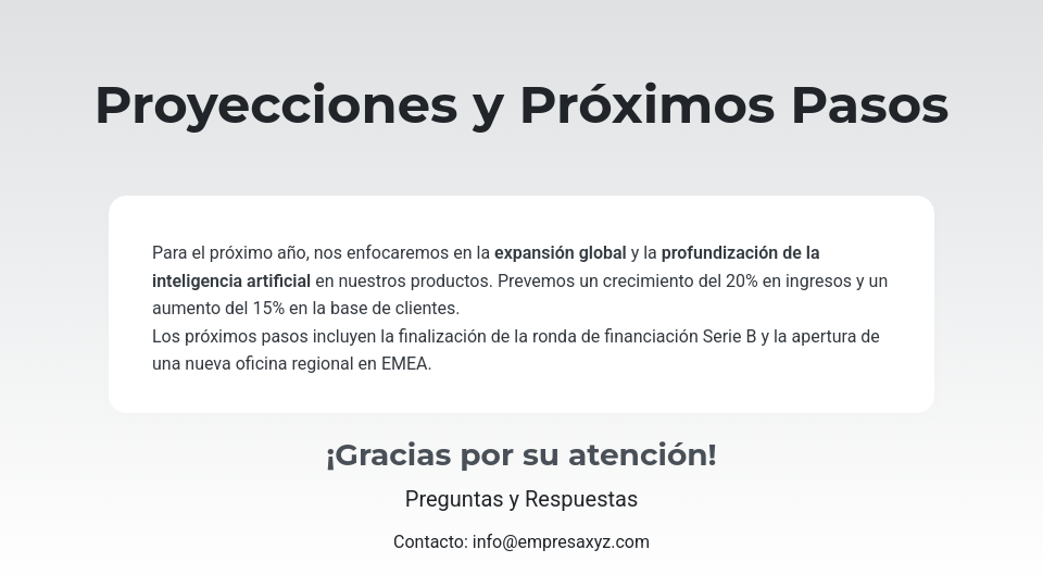 Resumen Ejecutivo de Resultados Anuales