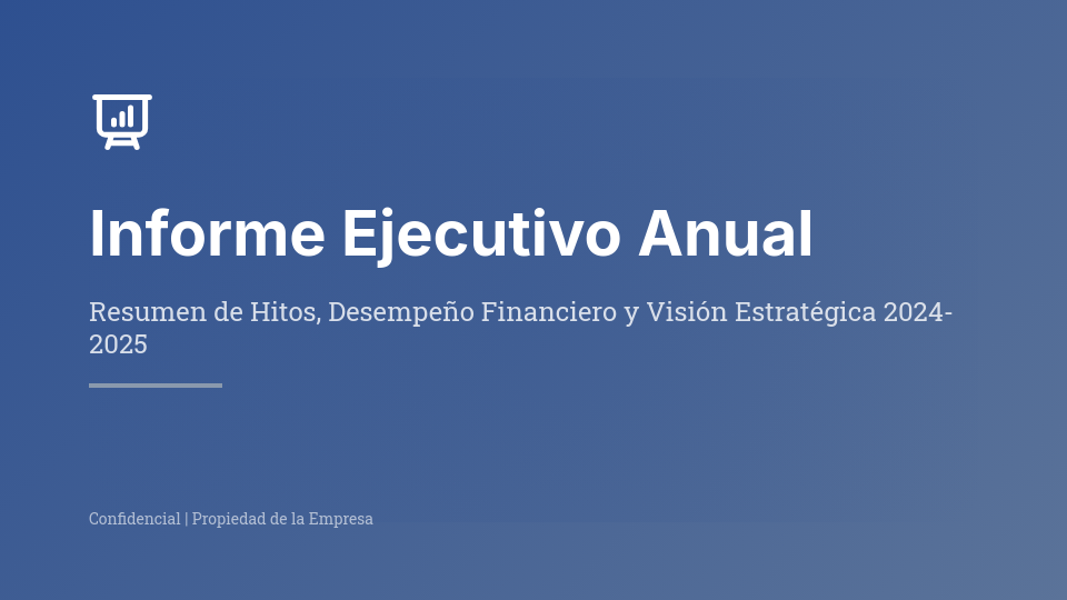 Reporte de Desempeño y Estrategia Anual