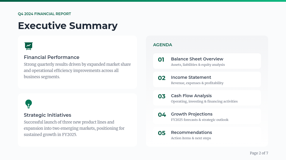 Análisis de Rendimiento y Salud Financiera