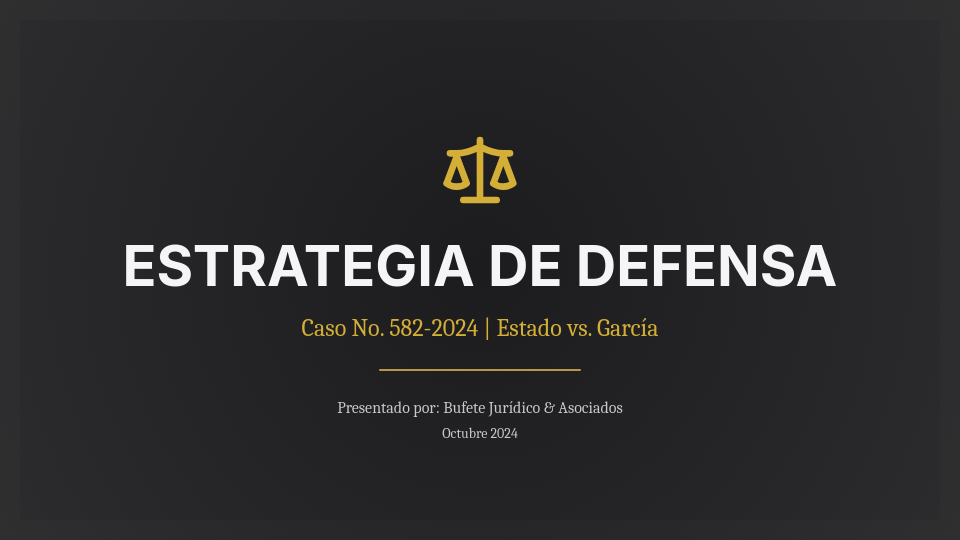 Estrategia de Litigio y Defensa Judicial