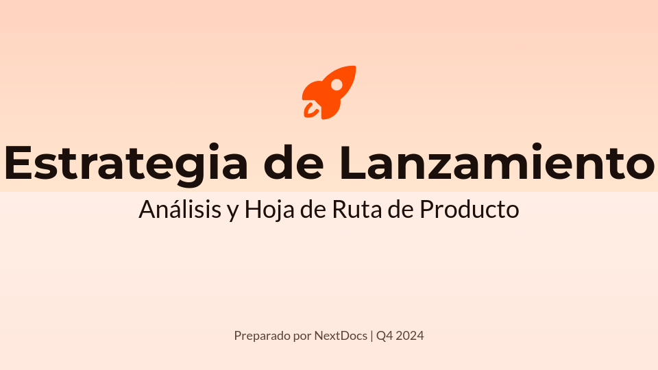 Plan Estratégico de Lanzamiento de Producto